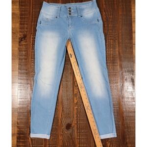 YMI Wanna Betta Butt Skinny Jeans Womens Sz 11 Ankle Stretch 3 Button P662896